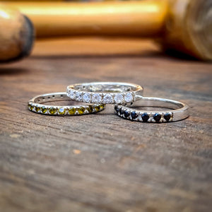 Eternity rings front view
